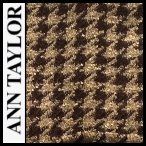 NWT Ann Taylor Houndstooth Wool Blend Pencil Skirt - Picture 2 of 6